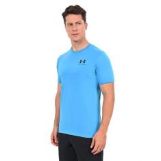 Camiseta de Treino Masculina Under Armour Left Chest, Azul, P