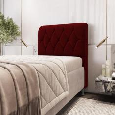 Cabeceira Sirius 90 / Sued Vermelho  - ARADECOR