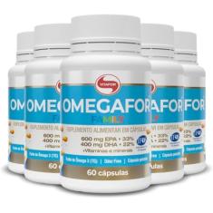 Kit 5 Ômegafor Family Ômega 3 Vitafor 60 cápsulas