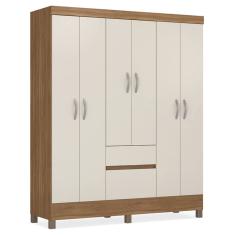 Guarda Roupa Casal 06 Portas 62920 Amendola Off White Demobile