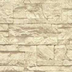 Papel de Parede Lavável Pedra Travertino Rústico 6m