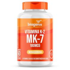 Vitamina K2 Mk-7, (Mk7) 100 Mcg, 60 cápsulas, Biogens