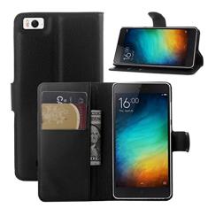 Capa para Xiaomi Mi 4i – Capa carteira com suporte de couro PU Manyip para Xiaomi Mi 4i, capa de proteção de telefone estilo empresarial, capa com [compartimentos para dinheiro e cartão]