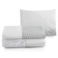 Kit Lençol Mini Cama Montessoriana 100%Algodão Cores Moderno - ENTROU 