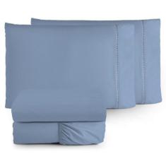 Lençol Algodão 100% PERCAL Ponto Palito - Solteiro Casal Queen e King 