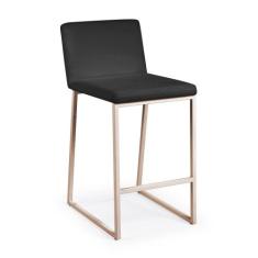 Banqueta Tulipa em Aço Carbono Dourado - Drop mobiliário