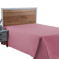 Lençol Cama Box Casal 01 Peça Percal 300 Fios Liso SEM ELÁSTICO 100% A