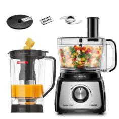 Multiprocessador Turbo Chef 5 em 1 Mondial Preto 1000W MPN-01-B, Preto
