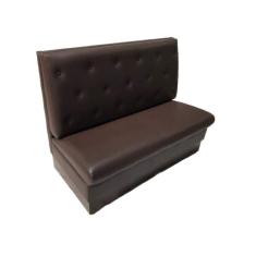 Sofá Booth 1,00M Estofado D28 Para Bares E Restaurantes - Marrom - Cor: Marrom