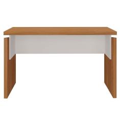 Mesa Para Escritório Home Office 145cm Corp A06 Freijó/branco - Mpozenato