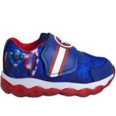 Tênis Luz Infantil Menino Casual Com Led Calce Fácil Mini Pé Mp-2205