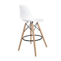 Banqueta Charles Eames Branca - Mobly