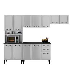 Cozinha Completa Itatiaia Aço 4 Peças 12 Portas com Nicho para Forno New Premium Branco Neve
