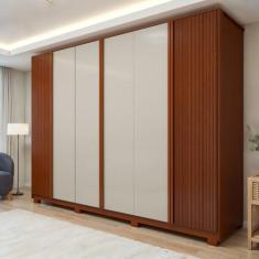 Guarda Roupa Ollie 6 Portas 6 Gavetas 6 Prateleiras 100% MDF com Pés -