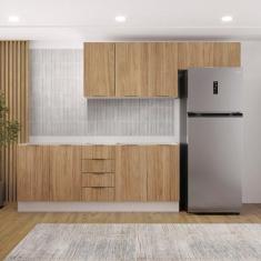 Cozinha Modulada 4 Peças sem Tampo com Rodapé 2 Aéreos e 2 Balcões Ipa