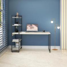 Escrivaninha com Estante Alta 4 Prateleiras 1,50m Dynamica - Compace D