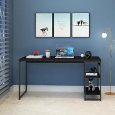 Escrivaninha com Estante Baixa 2 Prateleiras 1,50m Dynamica - Compace,