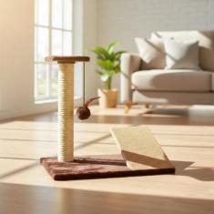 Arranhador Gato Poste com Rampa Mola Maluca com Brinquedo Exclusivo - 