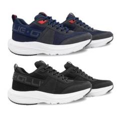 Kit 2 Tênis Ollie Juvenil Virtus Menino Conforto-Masculino