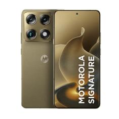 Smartphone Motorola Signature 5G Verde Oliva, 512GB, 12GB RAM, 3 Câmeras 50MP Sony Lytia e Zoom 100