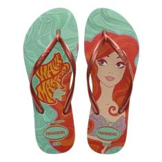 Chinelo Havaianas Slim Princesas Disney Feminino