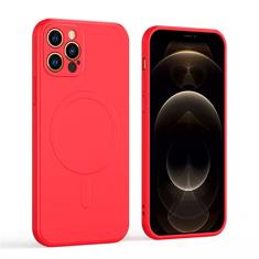 Capa magnética de carregamento sem fio para iPhone 13 12 11 Pro Max XS Max XR X 7 8 Plus Capa de silicone líquido para proteção de câmera, T2, para iphone 11Pro Max