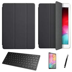 Kit Capa Smart Case Galaxy Tab S6 T860/T865 10.5 /Can/Pel e Teclado - Preto
