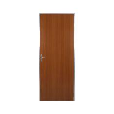 KIt Porta de Madeira Lisa 212x85cm com Batente de Alumínio 3,6cm Ecomadeiral MGM Mogno