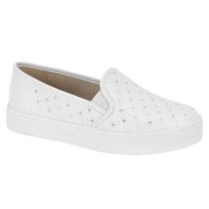 Tênis Moleca Casual Slip On 5712.323 Branco-Feminino