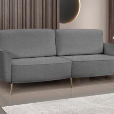 Sofá Vênus 200 Cm Linho,feito com Materiais de Alta Qualidade Grafite