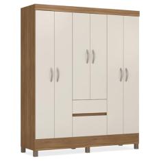 Guarda Roupa Casal 06 Portas 62920 Amendola Off White Demobile