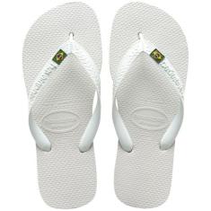 Chinelo Havaianas Brasil Unissex, Branco