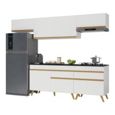 Armário de Cozinha Completa 5 peças MP3708 Veneza GW Multimóveis Branc