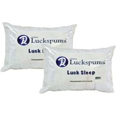 Travesseiro Espuma Luck Sleep Flocos Kit c/ 2 Un (45x65x12) - Luckspuma