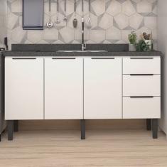Balcão de Cozinha 3 Portas 3 Gavetas 153cm Júpiter