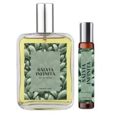 Perfume Sálvia Infinita Mulher 100Ml + Roll On 10Ml Natural - Essência