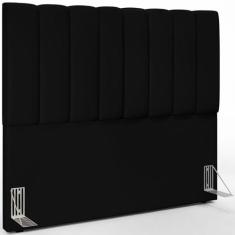 Cabeceira Cama Box Casal 140 cm Dália W01 Facto Preto - Lyam Decor