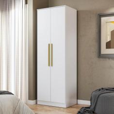Guarda-Roupa 2 Portas 2 Gavetas Kappesberg Adapt Branco