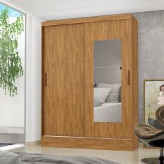 Guarda Roupa Portas de Correr Belem 2 Portas 2 Gavetas com Espelho Cinamomo Carioca Móveis