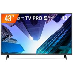 Smart TV LED 43" Full HD LG 43LM 631 PRO 3 HDMI 2 USB Wi-Fi ThinQ Al Conversor Digital