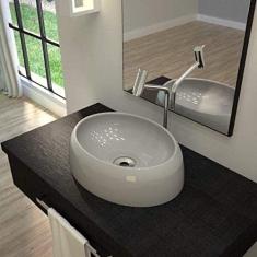 Cuba de Apoio para Banheiro OV39W Capri Compace Cinza