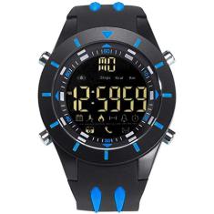 Relógio de Pulso Masculino Despertador display Smael 8002 Militar à prova d´água (Azul)