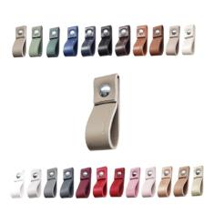 Kit com 16 Puxadores Doba Parafuso para Móveis Armário Guarda Roupa Gaveta Porta Baús Caixas Bandeja Cesto Tábua - Cor Textura de Couro…