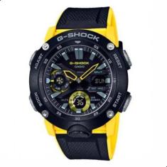 Relógio De Pulso Casio G-Shock Masculino Anadigi Amarelo Ga-2000-1A9dr