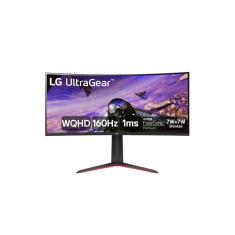 Monitor Gamer LG UltraGear Curvo 34” WQHD UltraWide 3440x1440 160Hz 1ms (MBR) HDR10 AMD FreeSync HDMI 34GP63A-B