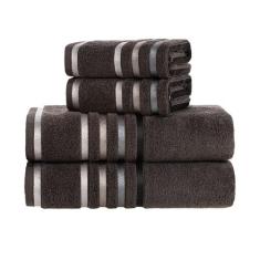 Kit Jogo De Toalhas Karsten 4 Peças Banho e Rosto Lumina Fio Penteado,