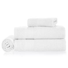 Jogo De Toalhas De Banho Com 04 Peças Empire Branca - Karsten