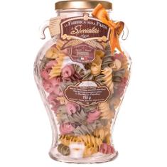 Macarrão Italiano Vaso Da Anfora Fusilloni Tricolore La Fabbrica Della Pasta Di Gragnano 750g