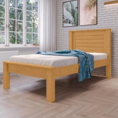 Cama De Solteiro Com Cabeceira Santana Naturalle