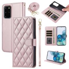 Furiet Capa carteira para Samsung Galaxy S20 Plus S20+ 5G com alça de pulso, alça de ombro, vários compartimentos para cartões, capa de telefone com suporte de couro PU para S20+5G S20plus 20S + S2O S